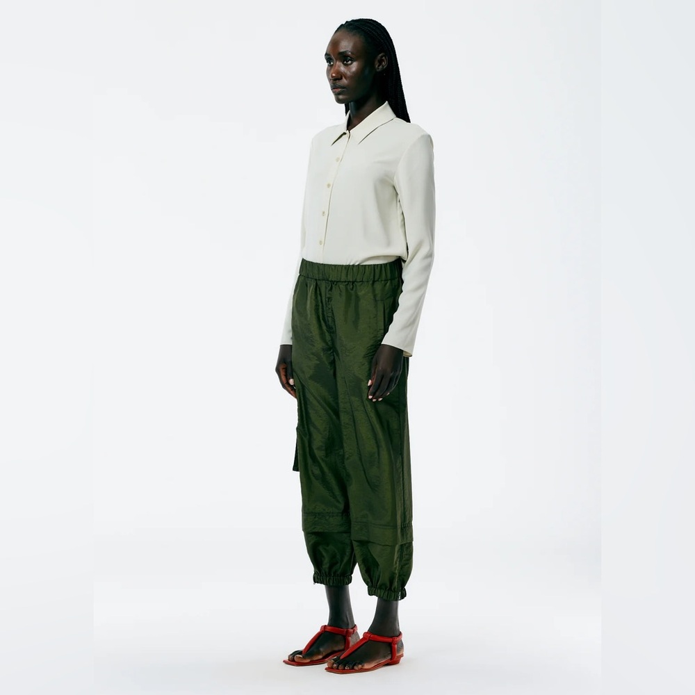 Tibi XS-long Crispy Nylon Wilt Jogger